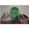 Image 2 : Selection of six signed art glass pieces including Skookum, Sardinia etc. ranging in heights from 3 