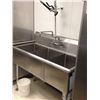 Image 1 : Three Bay Sink with Sprayer Faucet
