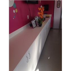 White Counter Approx 167 in. 22 in deep w sink