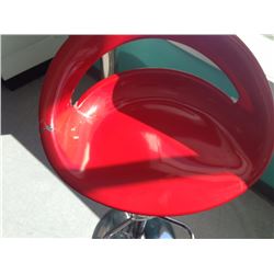 Red Stool Plastic - hair line cracks on seat