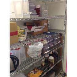Chrome Shelving 24x60 with Casters 6 tiers
