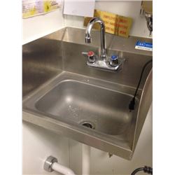 hand sink with splashes - nsf approved