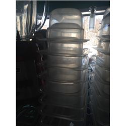TW STACKS OF NINTH PLASTIC PANS