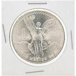 1985 Mexcian Libertad 1 Onza Silver Coin
