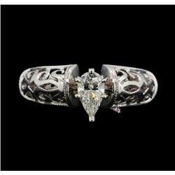 14KT White Gold 0.52ctw Diamond Ring