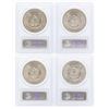 Image 2 : Set of (4) $1 Morgan Silver Dollar Coins PCGS MS63