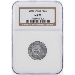 2007 $25 Platinum American Eagle Coin NGC MS70