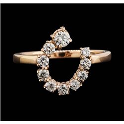 14KT Rose Gold 0.74ctw Diamond Ring