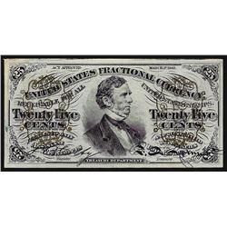 March 3, 1863 Twenty-Five Cent Third Issue Fractional Note