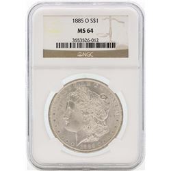 1885-O $1 Morgan Silver Dollar Coin NGC MS64