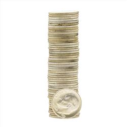 Roll of (50) 1955-D Brilliant Uncirculated Roosevelt Dimes