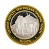 Image 2 : .999 Silver Luxor Las Vegas $10 Casino Gaming Token Limited Edition