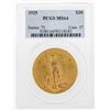 Image 1 : 1925 $20 St. Gaudens Double Eagle Gold Coin PCGS MS64