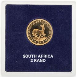 1977 South Africa 2 Rand Gold Coin