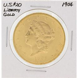 1904 $20 Liberty Head Double Eagle Gold Coin