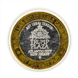 .999 Silver Trump Plaza $10 Casino Gaming Token Limited Edition