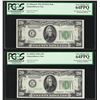 Image 1 : 1934 & 1934A $20 Federal Reserve Change Over Paid Notes PCGS 64PPQ