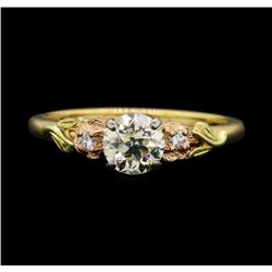 14KT Tri-Color Gold 0.69ctw Diamond Ring