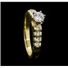 Image 4 : 14KT Yellow Gold 0.57ctw Diamond Ring