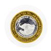 Image 1 : .999 Silver African Safari Cape Buffalo $10 Casino Gaming Token Limited Edition