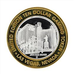 .999 Silver Las Vegas Club $10 Casino Gaming Token Limited Edition