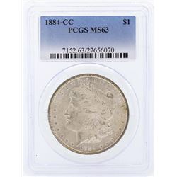 1884-CC $1 Morgan Silver Dollar Coin PCGS MS63