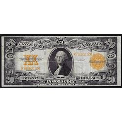 1922 $20 Large Size Gold Certificate Note