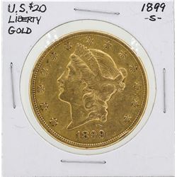 1899-S $20 Liberty Head Double Eagle Gold Coin