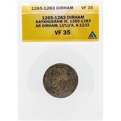1265-1283 Dirham Kaykhusraw III Coin ANACS VF35