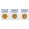 Image 1 : Lot of (3) 1904 $20 Liberty Head Double Eagle Gold Coins PCGS MS64