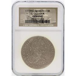 1777MO Mexico 8 Reales Shipwreck El Cazador Coin NGC Genuine