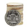 Image 2 : Roll of (20) 1958 Franklin Half Dollar Silver Coins