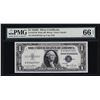 Image 1 : 1935D $1 Silver Certificate Note Wide PMG Gem Uncirculated 66EPQ