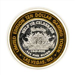 .999 Silver Flamingo Las Vegas $10 Casino Gaming Token Limited Edition