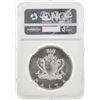 Image 2 : 1972 Malta 2 Pounds Fort San Angelo Silver Coin NGC MS66