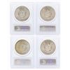 Image 2 : Set of (4) $1 Morgan Silver Dollar Coins PCGS MS63