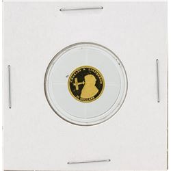 2001 $25 Liberia Charles Lindbergh Proof Gold Coin