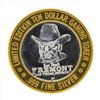 Image 1 : .999 Silver Fremont Las Vegas $10 Casino Gaming Token Limited Edition