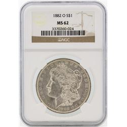 1882-O $1 Morgan Silver Dollar Coin NGC MS62