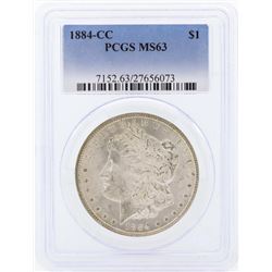 1884-CC $1 Morgan Silver Dollar Coin PCGS MS63