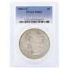Image 1 : 1884-CC $1 Morgan Silver Dollar Coin PCGS MS63