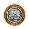 Image 1 : .999 Silver Grand Casino $10 Casino Gaming Token Limited Edition