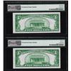 Image 2 : Lot of (2) 1934 $5 Silver Certificate Notes PMG 63EPQ & 65EPQ