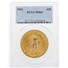 Image 1 : 1924 $20 St. Gaudens Double Eagle Gold Coin PCGS MS64