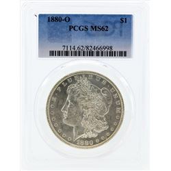 1880-O $1 Morgan Silver Dollar Coin PCGS MS62