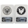 Image 2 : (2) 2012 $1 American Silver Eagle Coins NGC PF70 and PF70 Ultra Cameo