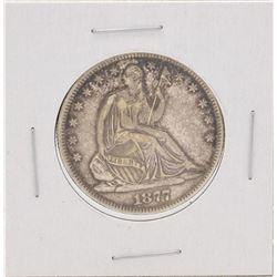 1877 Capped Bust Half Dollar Silver Coin