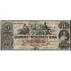 Image 1 : 1832 $5 The Farmers and Merchants Bank Obsolete Bank Note