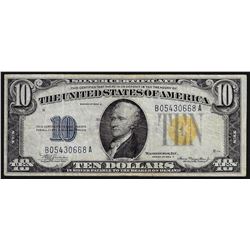 1934A $10 Silver Certificate WWII Emergency North Africa Note