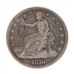 1876 $1 Trade Silver Dollar Coin